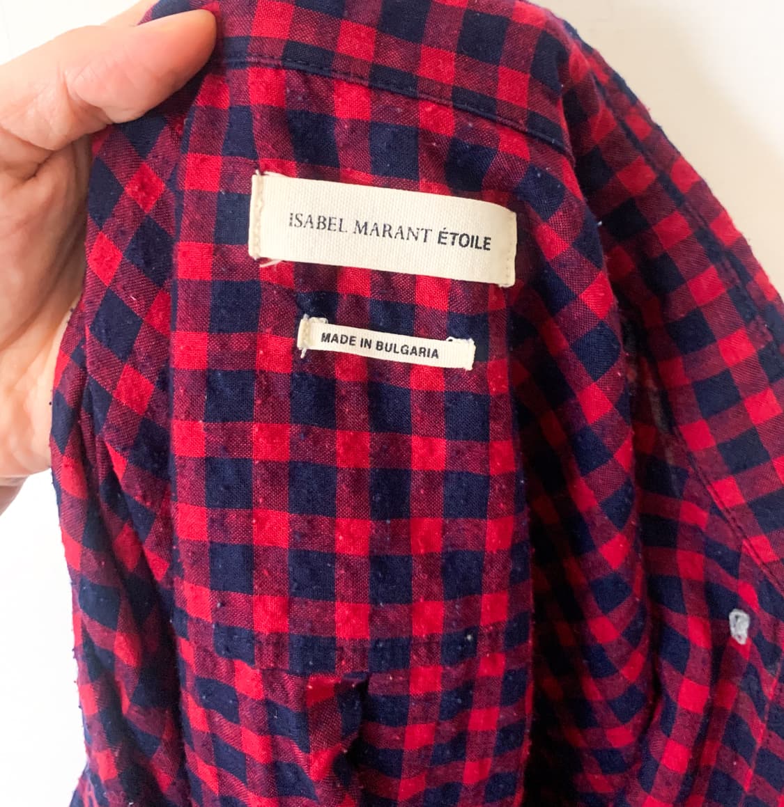 이자벨마랑 에뚜왈 ISABEL MARANT ÉTOILE깅엄 체크 셔츠 상품이미지8