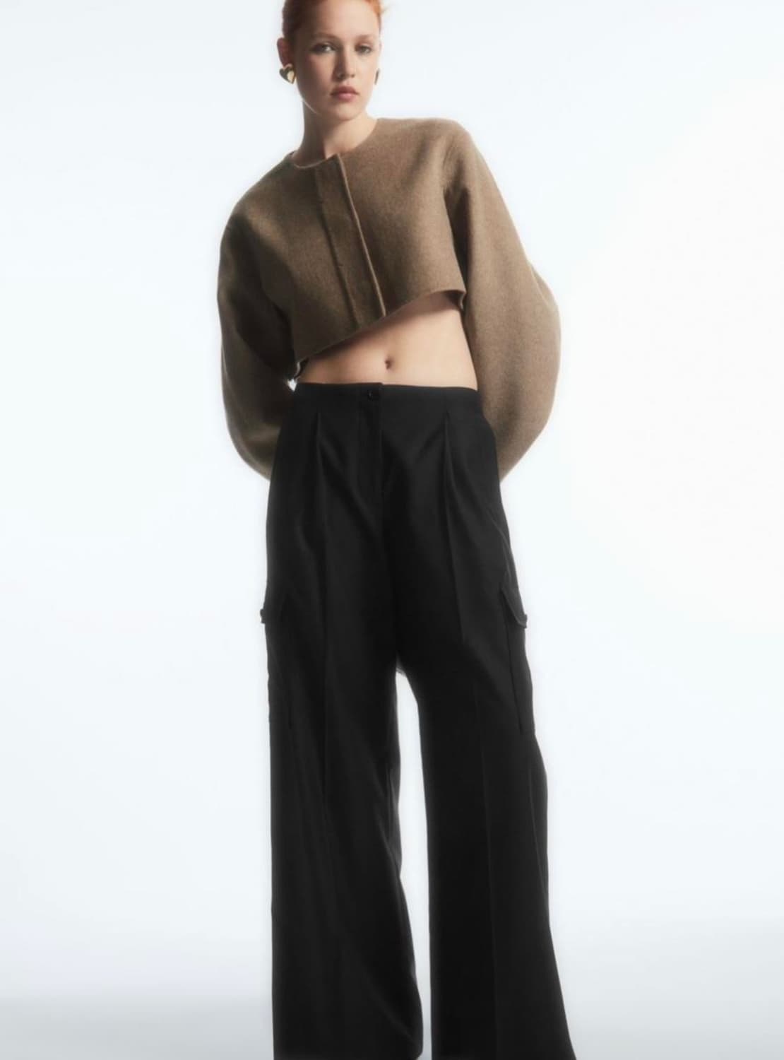 코스 하이브리드 울 크롭 자켓 볼레로 상품이미지2