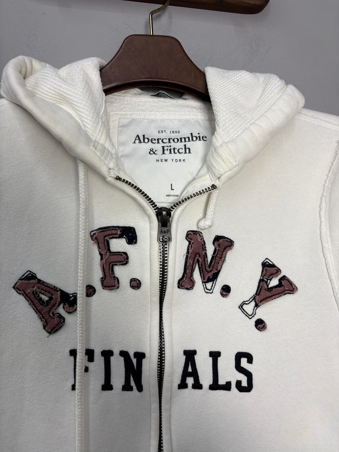 아베크롬비 y2k 센터로고 후드집업 A3684 상품이미지3