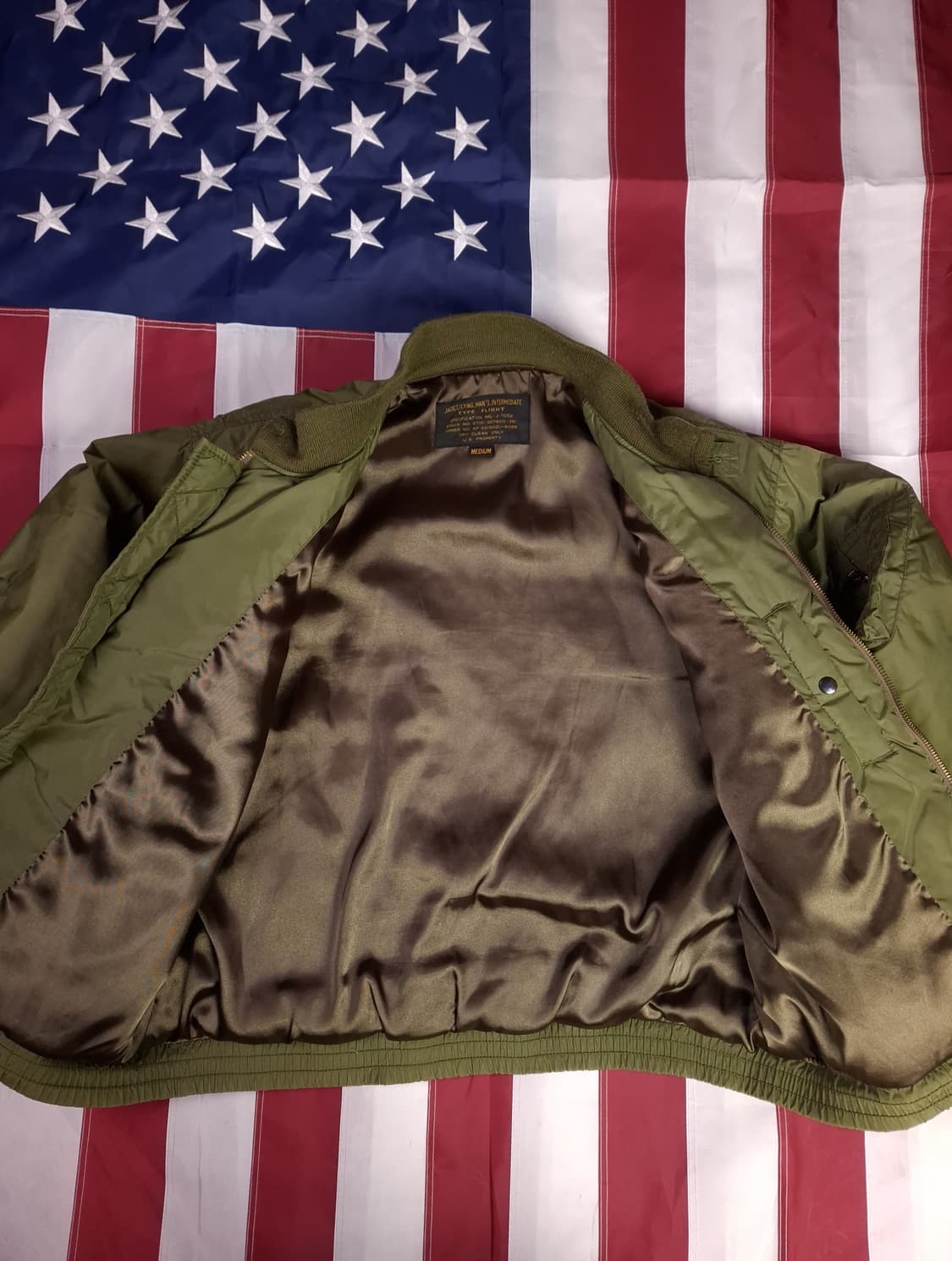 미해군 TYPE 밀리터리 항공자켓 상품이미지6