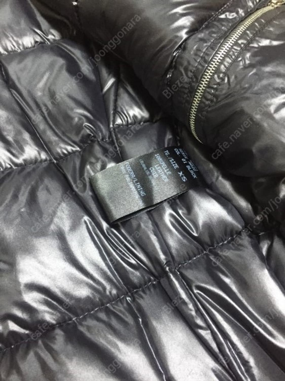 닐바렛 / 버팔로 가죽 패딩 자켓 / XS (95~100) 상품이미지2