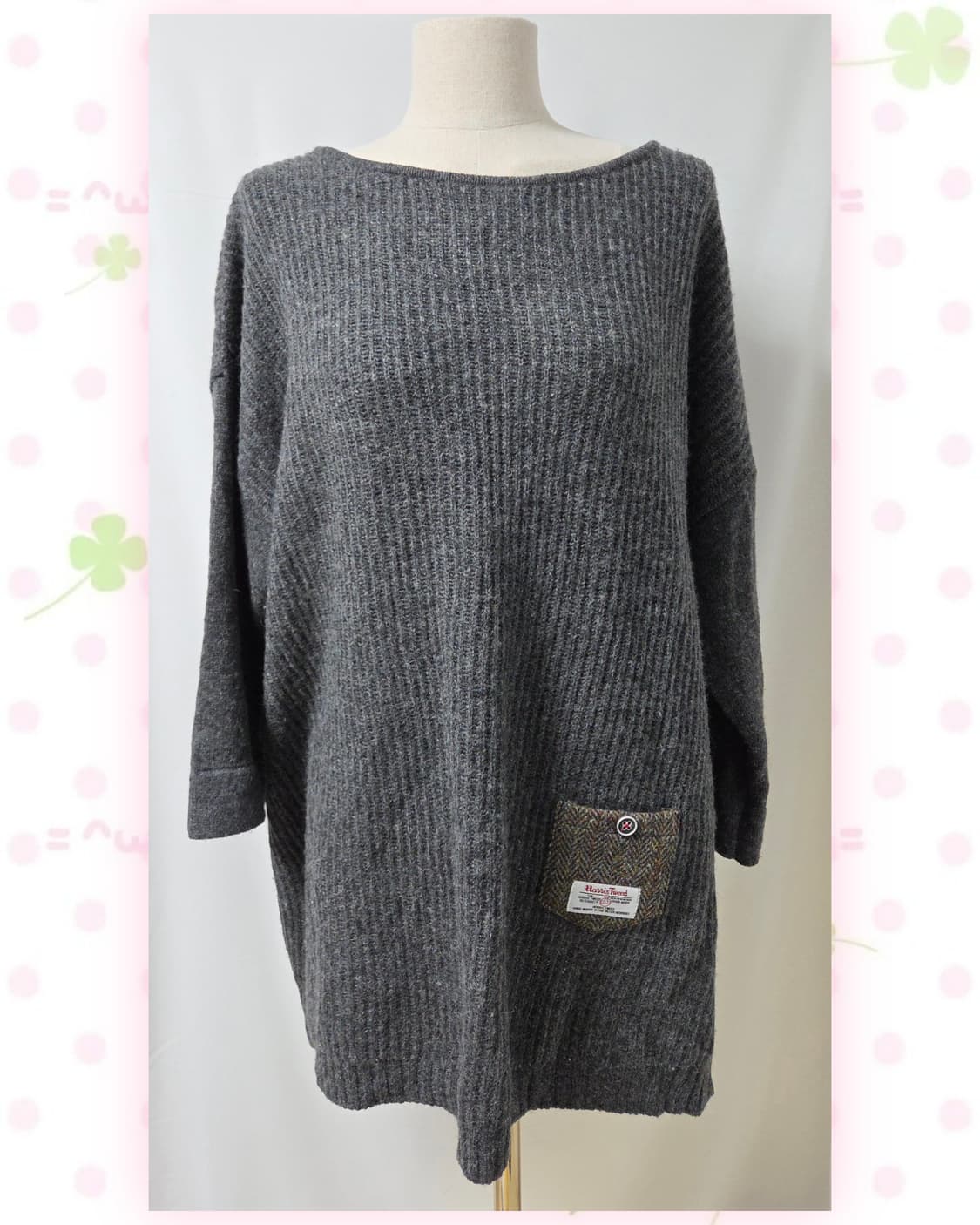 차콜 모리 포켓 니트 원피스 상품이미지4