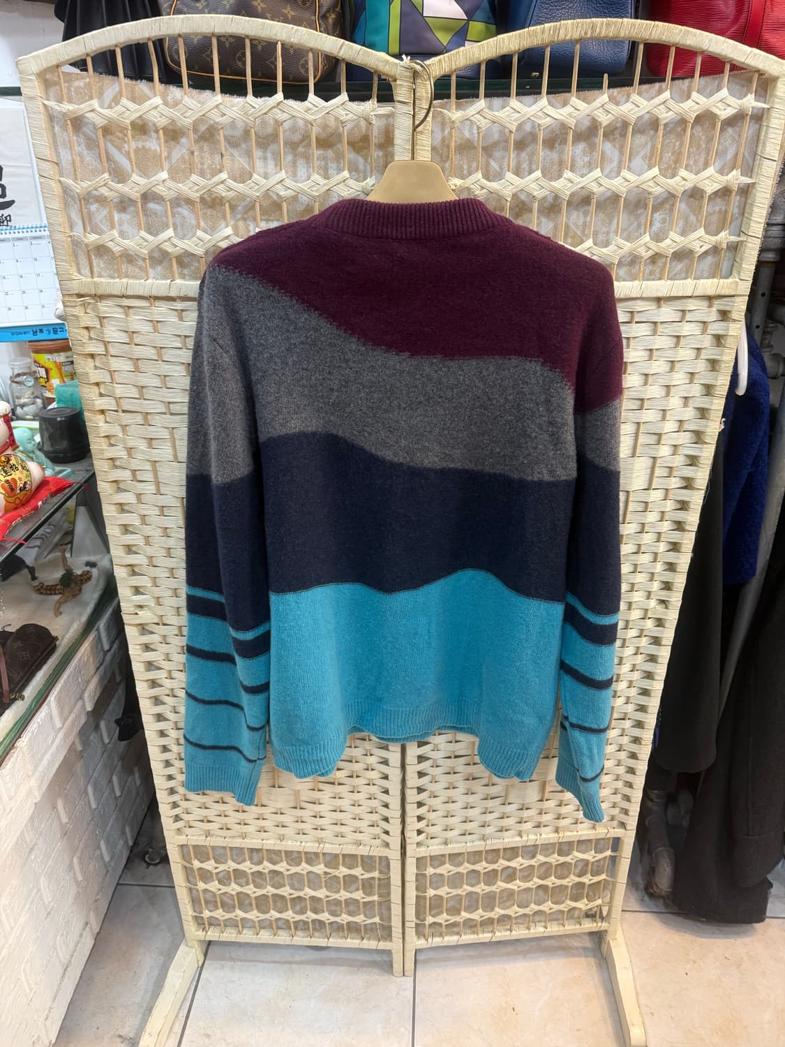 100-105/20fw 정품 오프화이트 스트라이프 니트 팝니다 상품이미지7