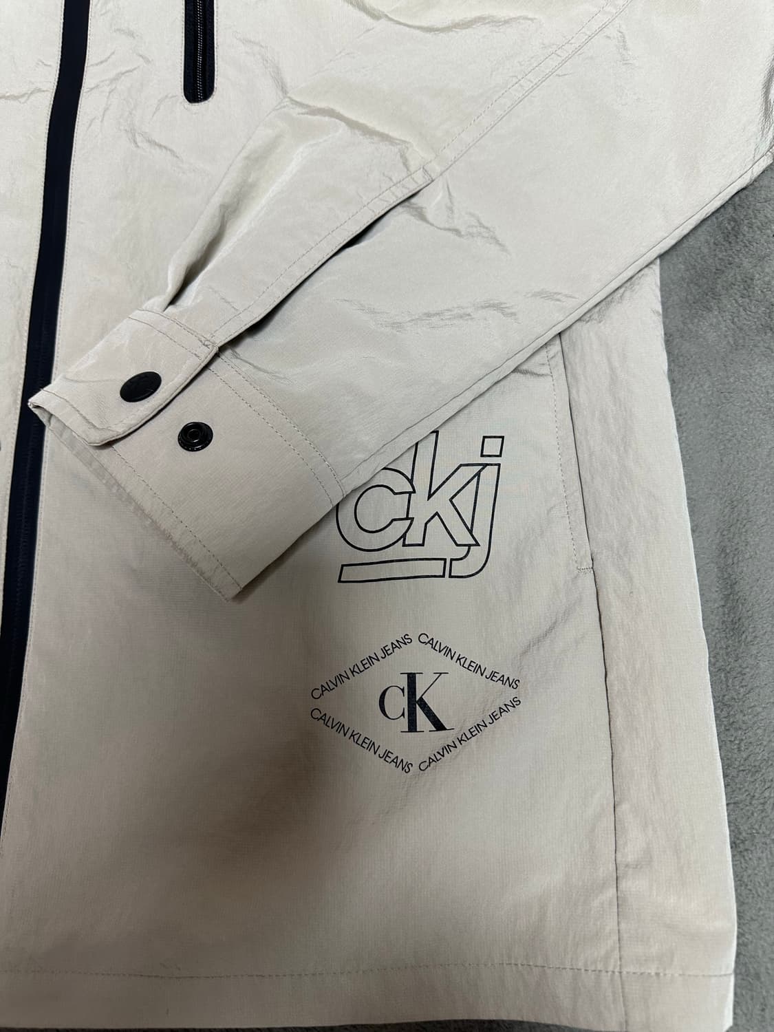 캘빈클라인 진스 오버셔츠 베이지 L 상품이미지2