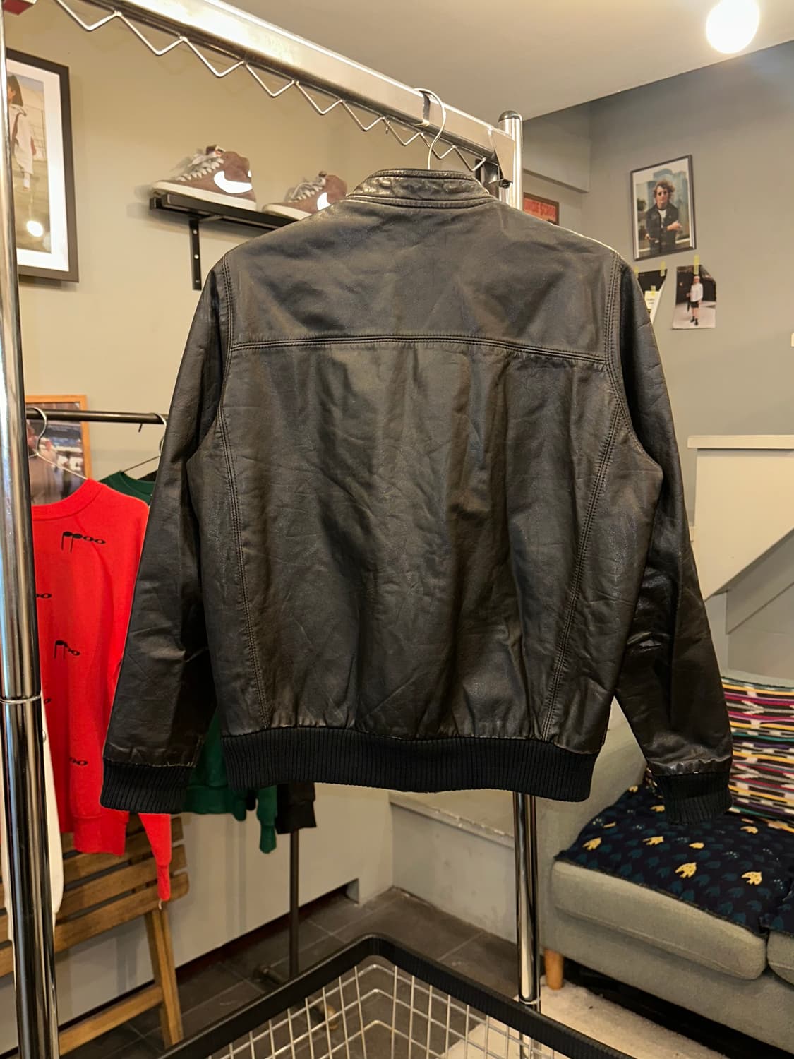 90’s Japanese shell-leather jacket 상품이미지9