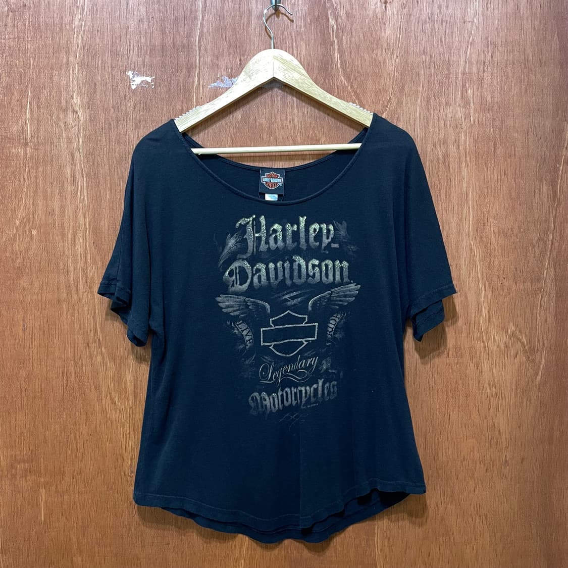 (L) Harley Davidson 할리 프린팅 나그랑 반팔 상품이미지1
