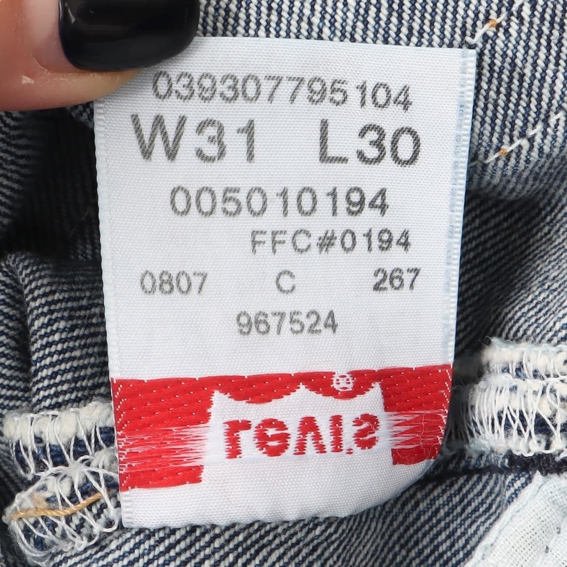 리바이스 501 멘즈 오리지날 핏 데님팬츠 상품이미지10