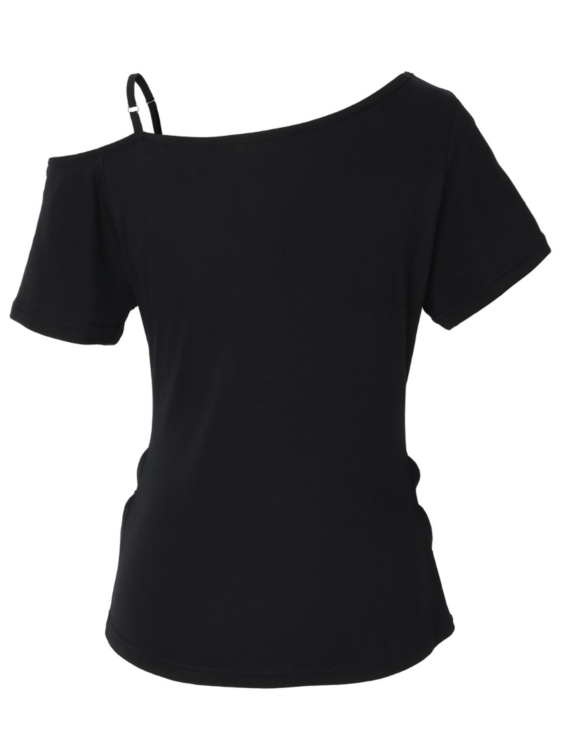 이네기 Buckle Strap One Shoulder Top 상품이미지3