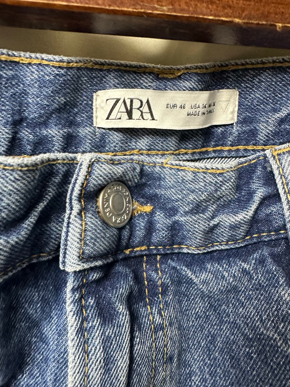 자라 중청 데님 밑단 지퍼디테일 상품이미지3