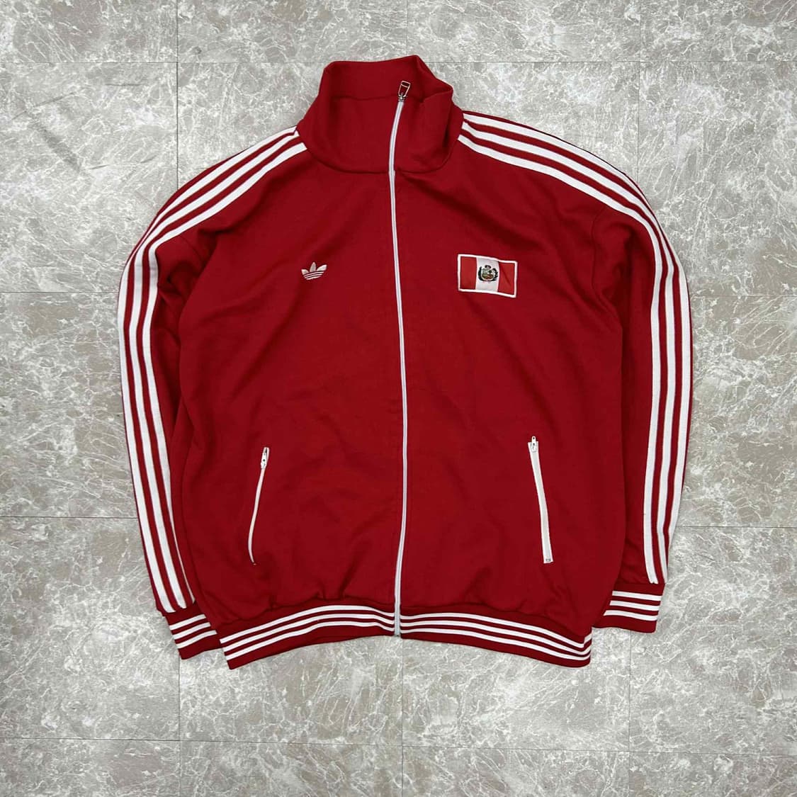 아디다스 00s 페루 파이어버드 흰빨 화이트 트랙탑 희귀져지(XL) 상품이미지4