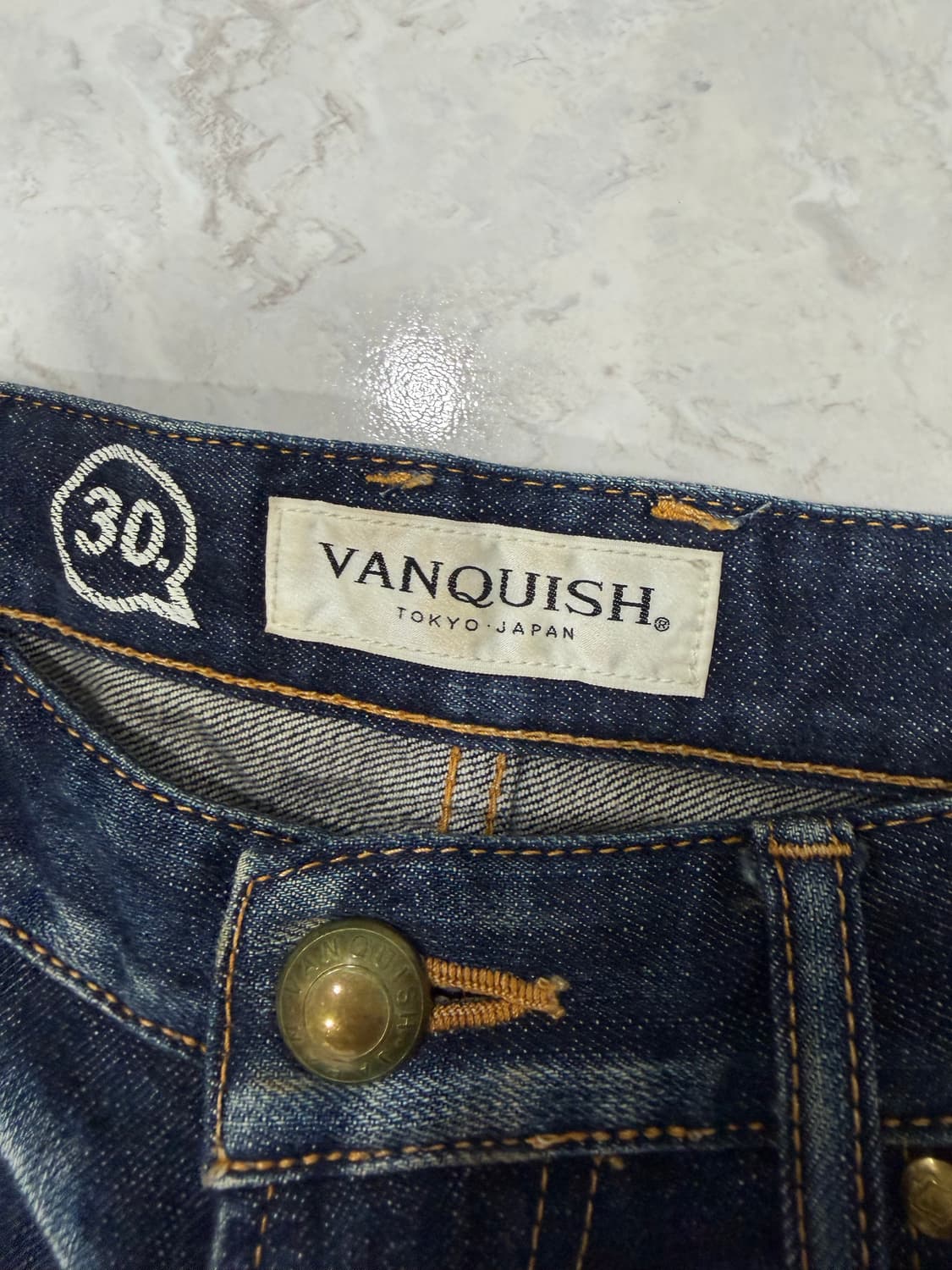 vanquish 뱅크쉬 페인팅 워싱 청바지 메이드인재팬 상품이미지3