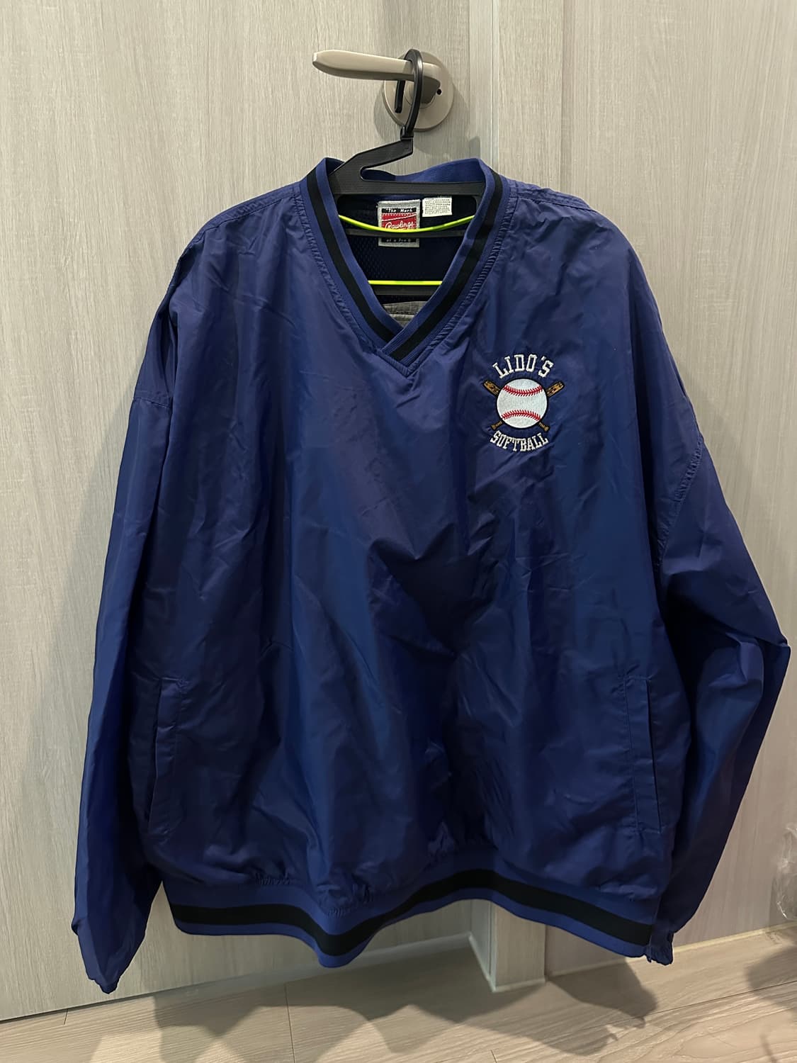 빈티지 베이스볼 자수 웜업 탑 상품이미지2