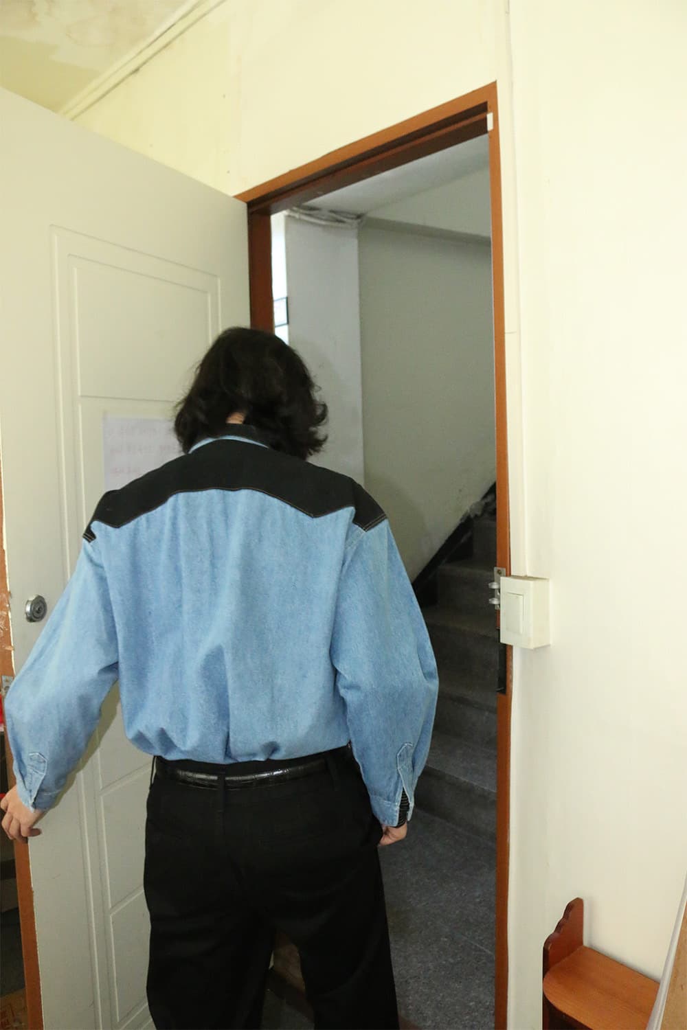 90s 빈티지 데님 콘초 웨스턴 셔츠  상품이미지4