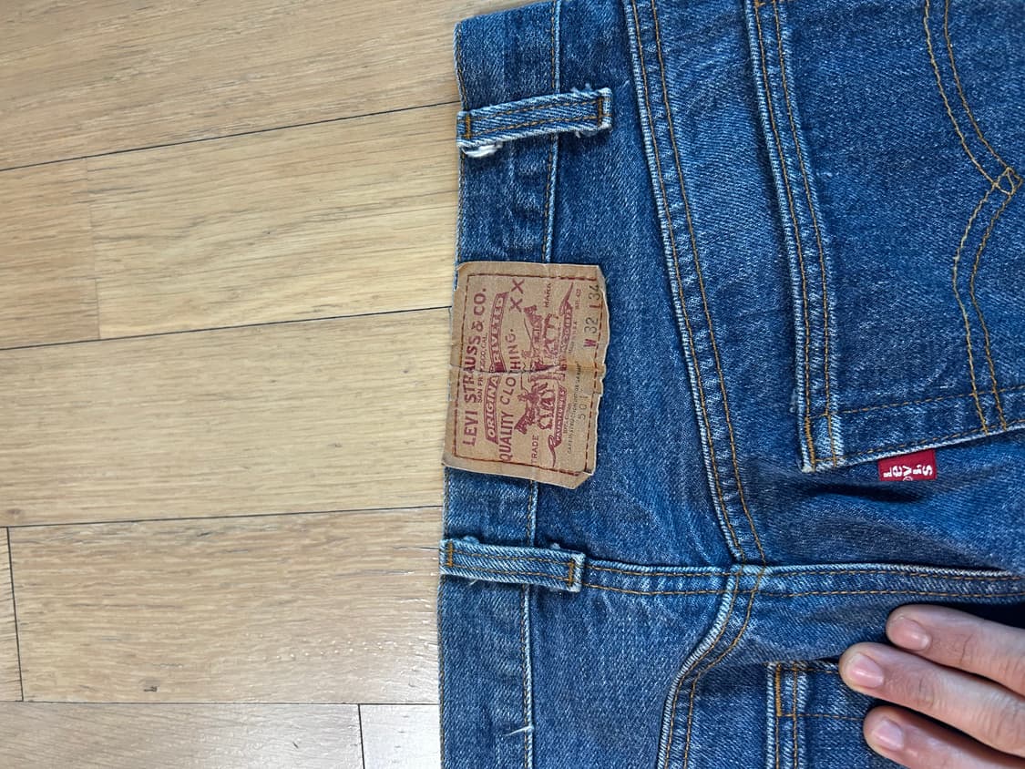 80s미제리바이스501 진청 32/34 상품이미지3