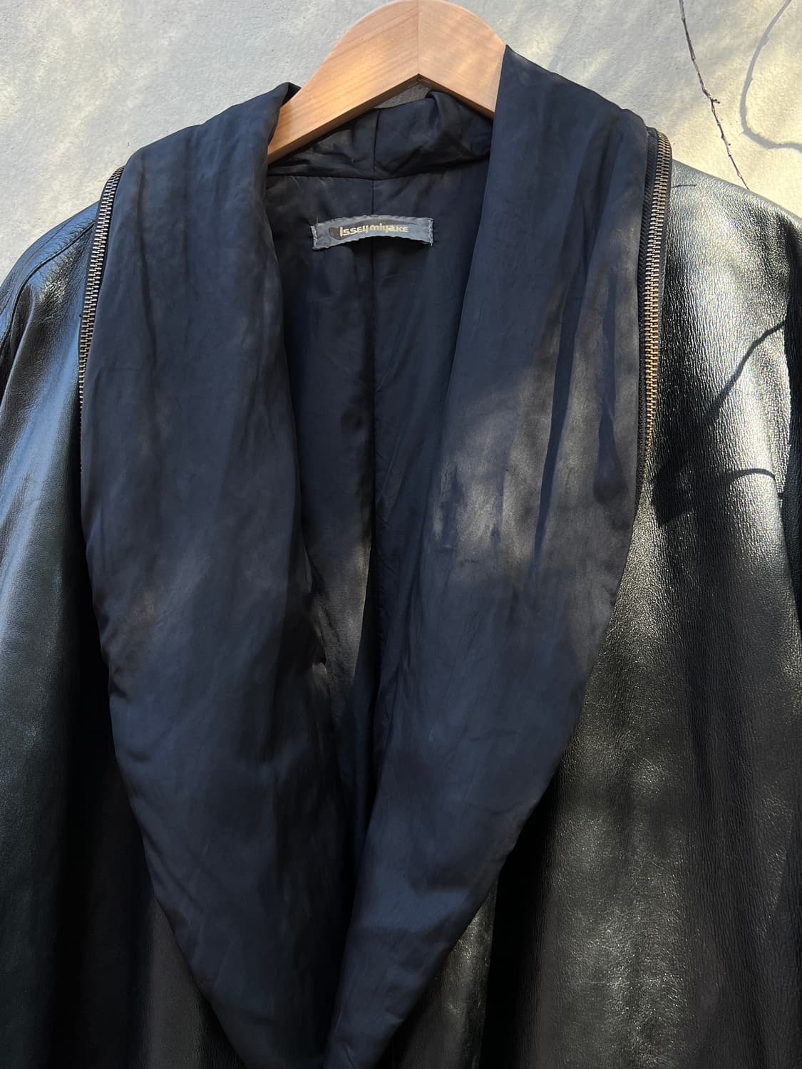 80s 이세이미야케 아카이브 리버시블 레더코트 상품이미지3