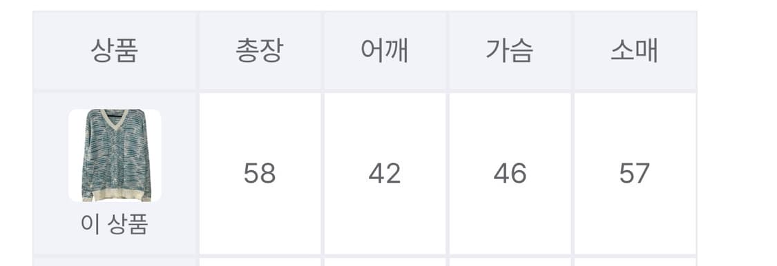 MORE JOY 브이넥 블루 긴팔 여름 니트 M 상품이미지4