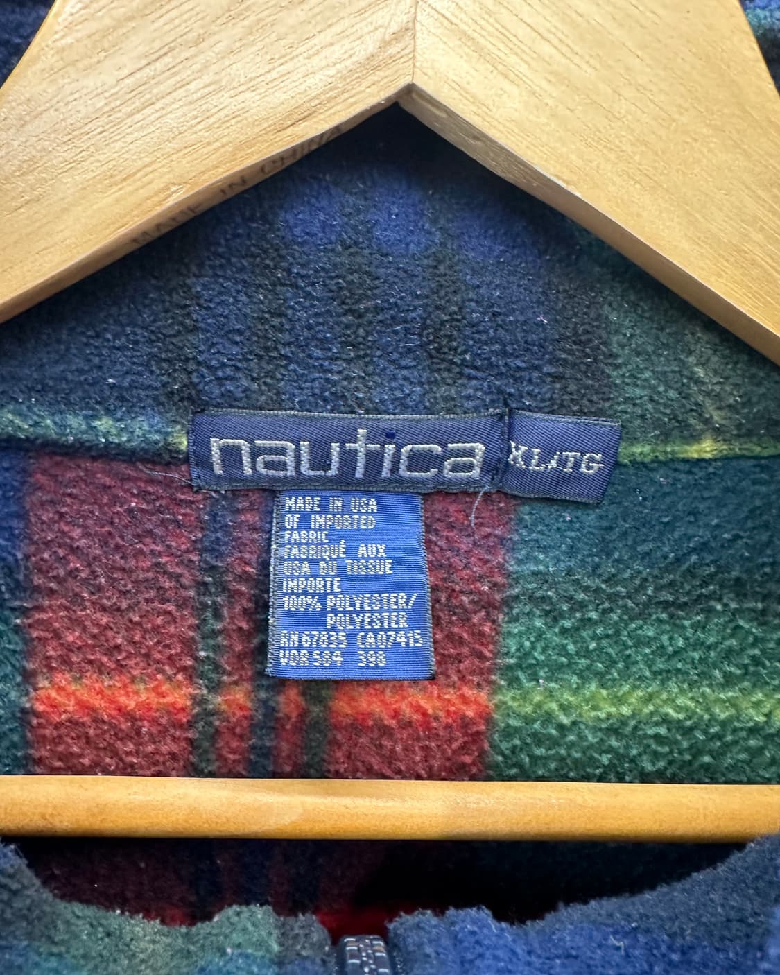 (XL오버핏)90'S NAUTICA USA 후리스 아노락-M1543 상품이미지3