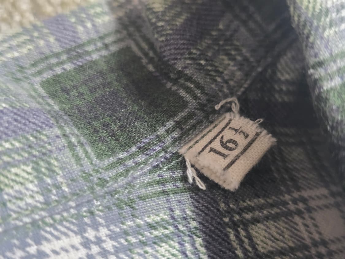 타임원클로딩 부처프로덕츠 플란넬체크셔츠 드레스셔츠 16H 엣라코 엣라스트 상품이미지6