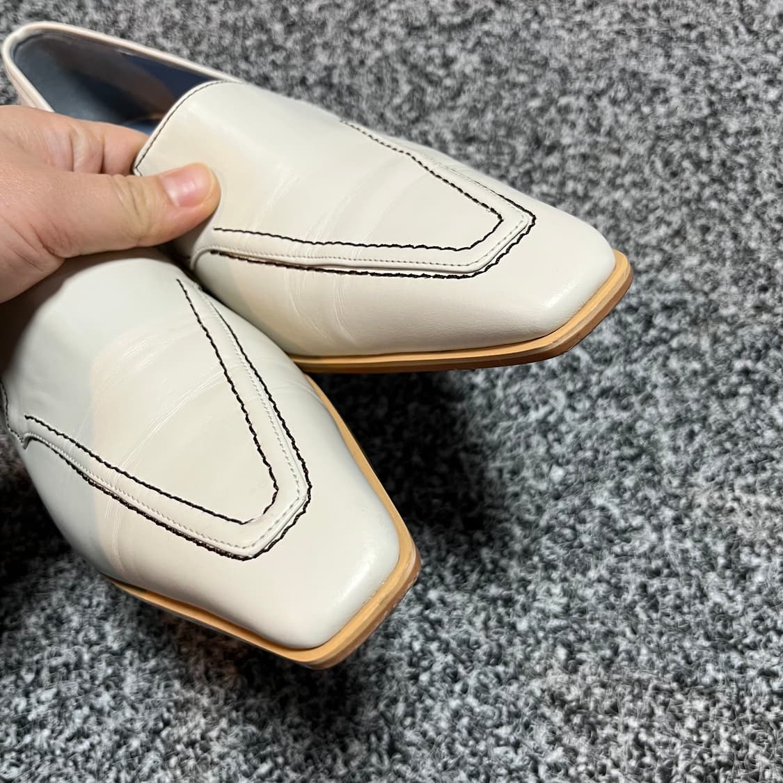 렉토 RECTO 아이보리 로퍼 펌프스 39 상품이미지2