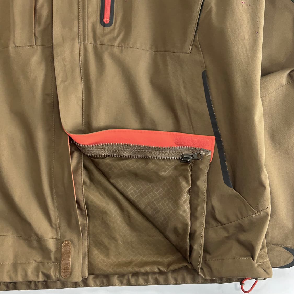 Columbia 콜롬비아 이중 2-way 지퍼 카키 배색 바람막이 상품이미지7
