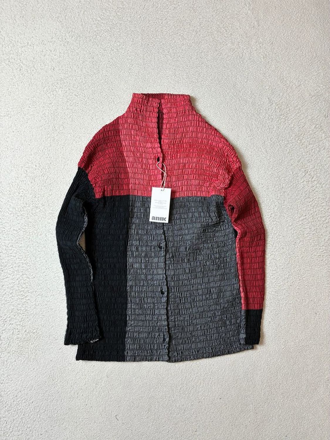 이세이미야케 00's 플리츠 배색 블라우스 PN7988 상품이미지1