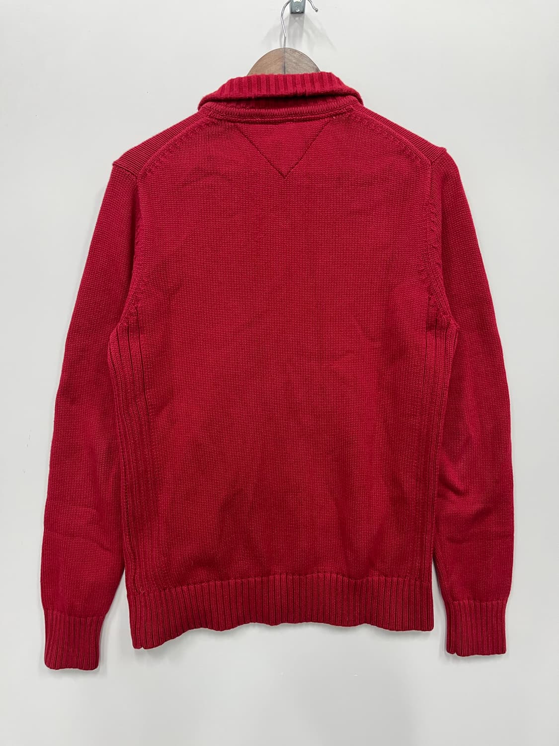 타미힐피거 버건디 니트집업 상품이미지5