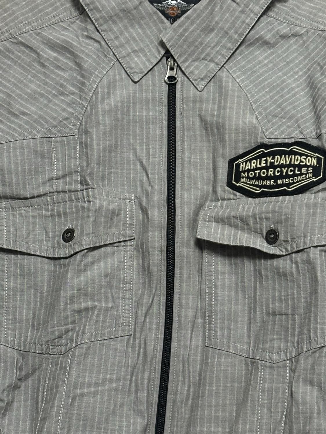 할리데이비슨 빈티지 크롭 셔츠 상품이미지2