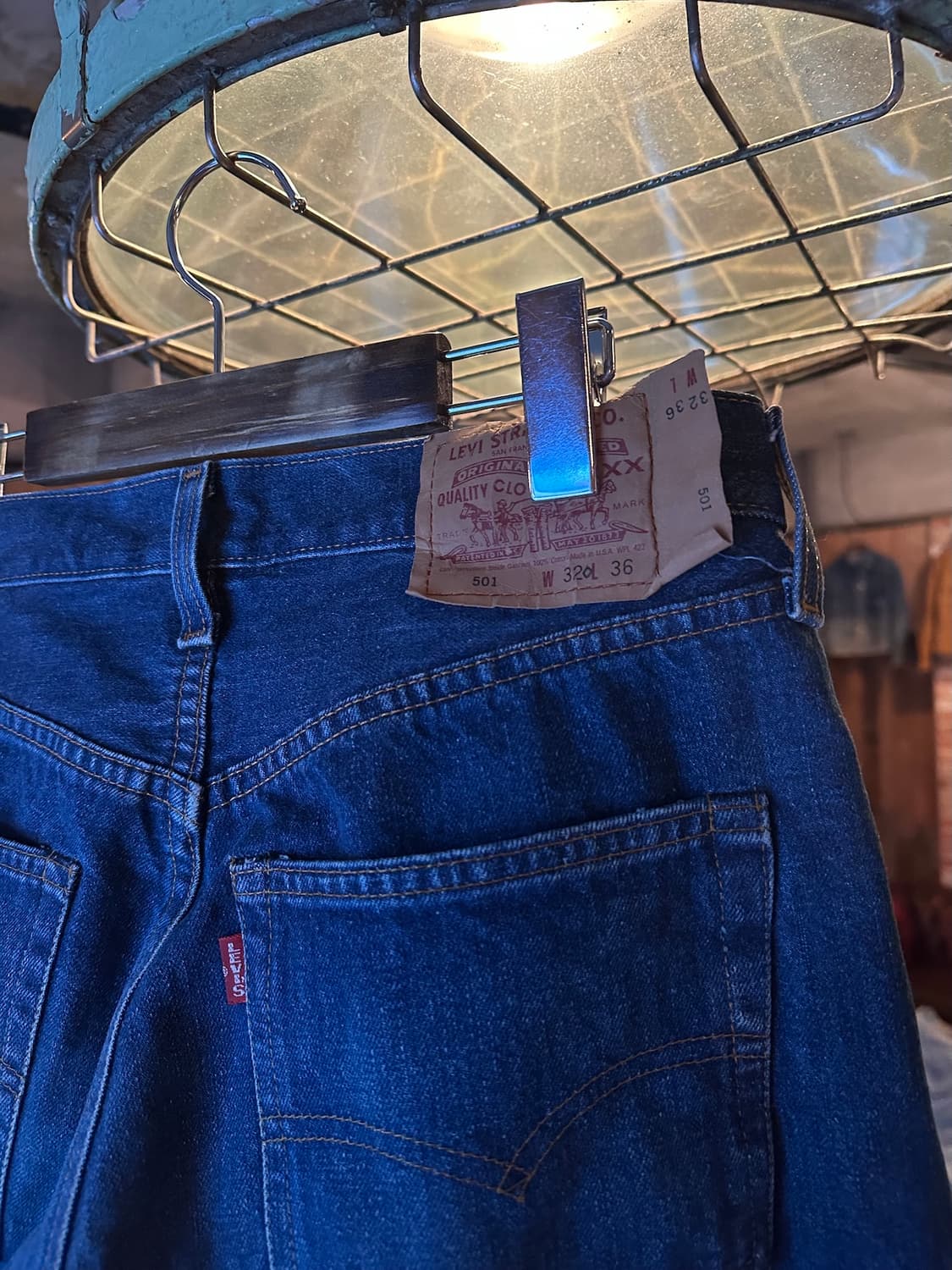 90s USA LVC 빈티지 리바이스 501 발렌시아 셀비지 데님 팬츠 상품이미지6