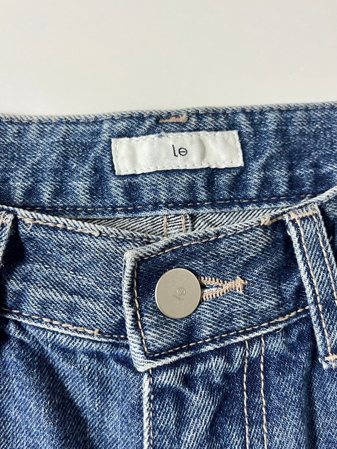 66) 르 Le 데님에디션 와이드 청바지 중청 상품이미지5