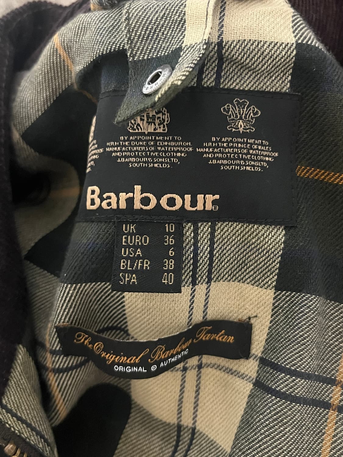 바버 비데일 왁스자켓 세이지 36사이즈 상품이미지6