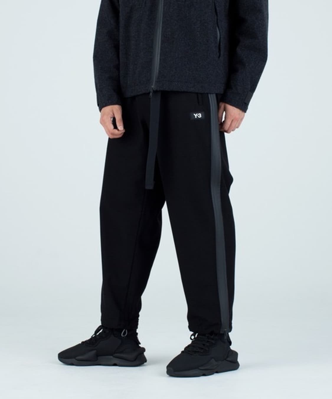 Yohji 요지 야마모토 아디다스 블랙 트레이닝 고프코어 팬츠 바지 상품이미지1