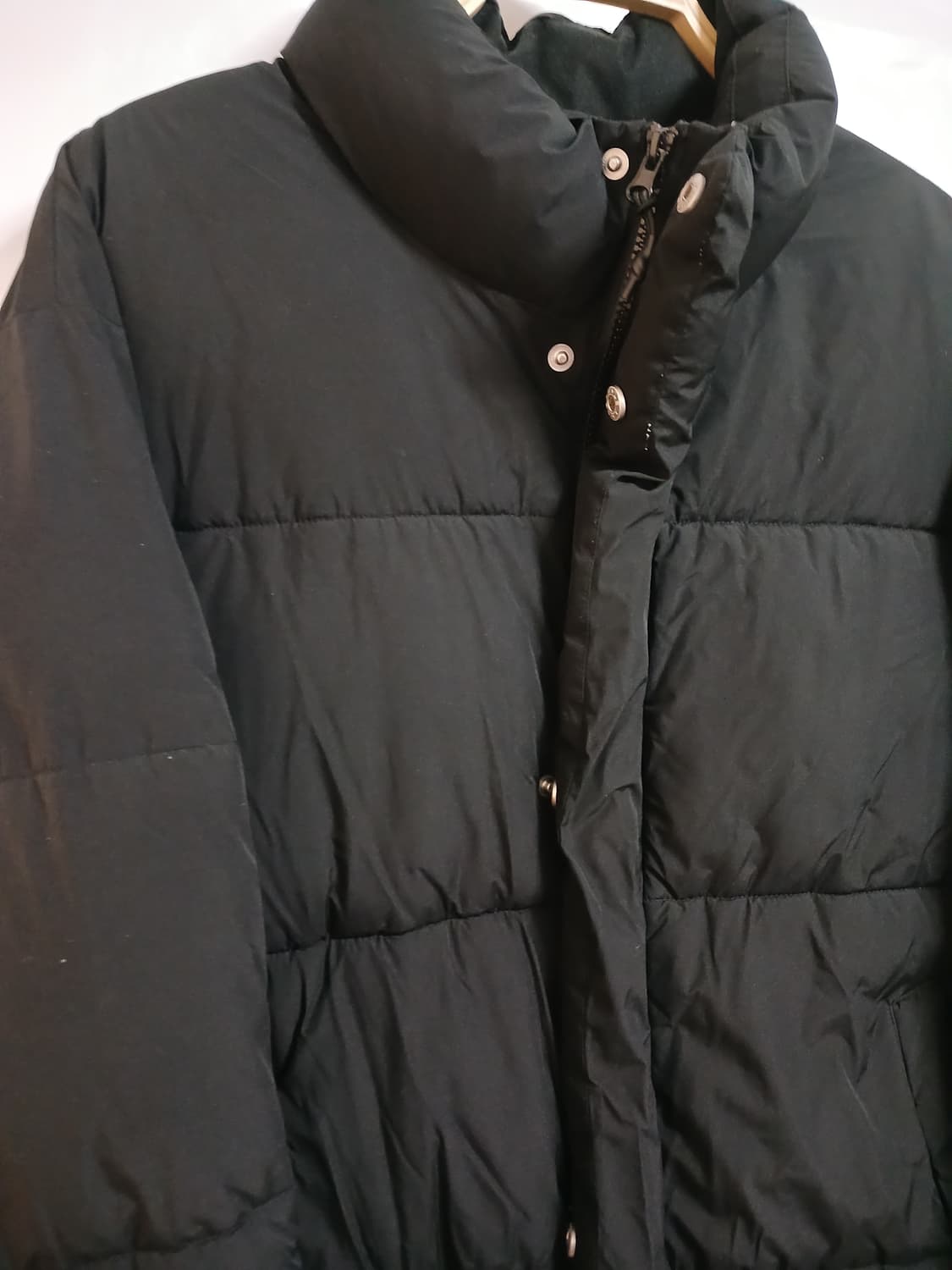 (XL,105)스파오 남녀공용 웰론 숏패딩 블랙 상품이미지2