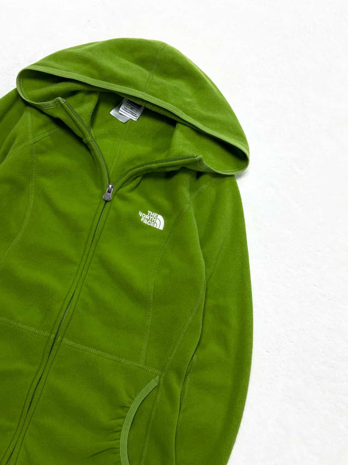 노스페이스 자수로고 연두 워머 후리스 상품이미지6