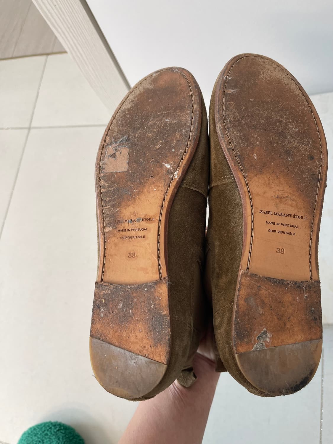 이자벨마랑 에뚜왈 DEWAR 스웨이드 앵클 부츠 38 상품이미지8