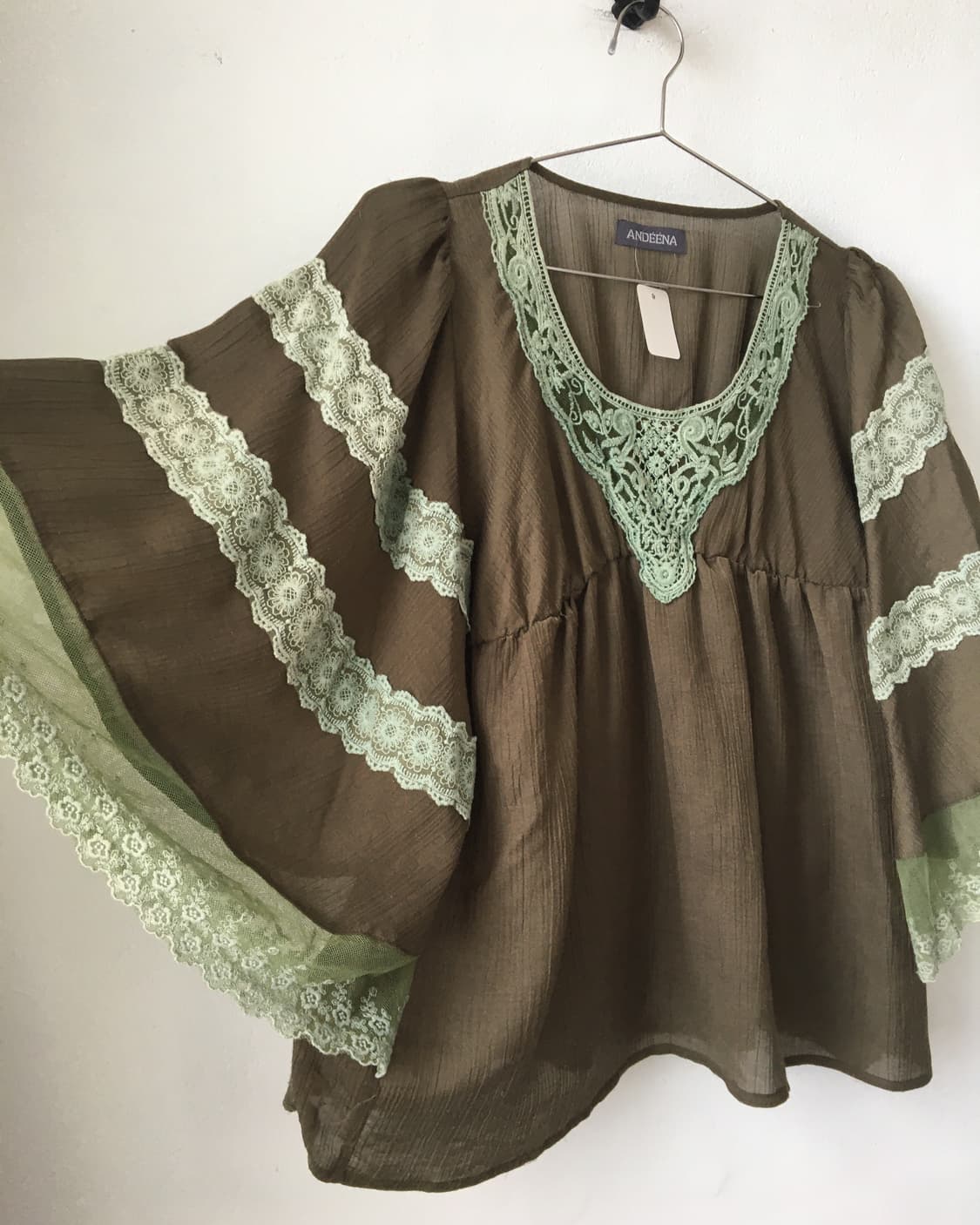 Fairy mood lace trimming blouse 상품이미지4