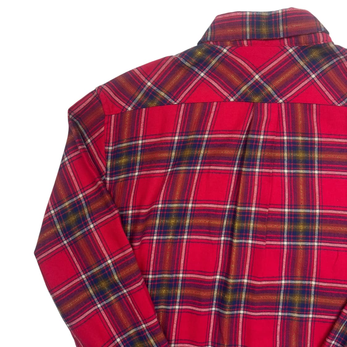 T&C Surf 디자인 하와이 레드 체크 플란넬 셔츠 L 상품이미지5