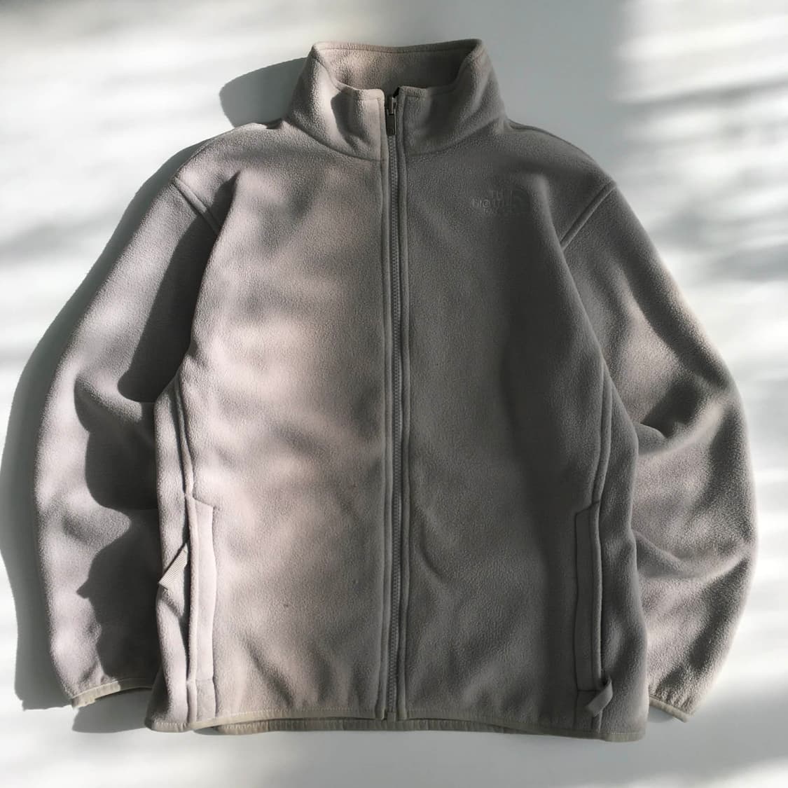 노스페이스 그레이 걸즈 플리스 자켓 희귀져지(L) 상품이미지4