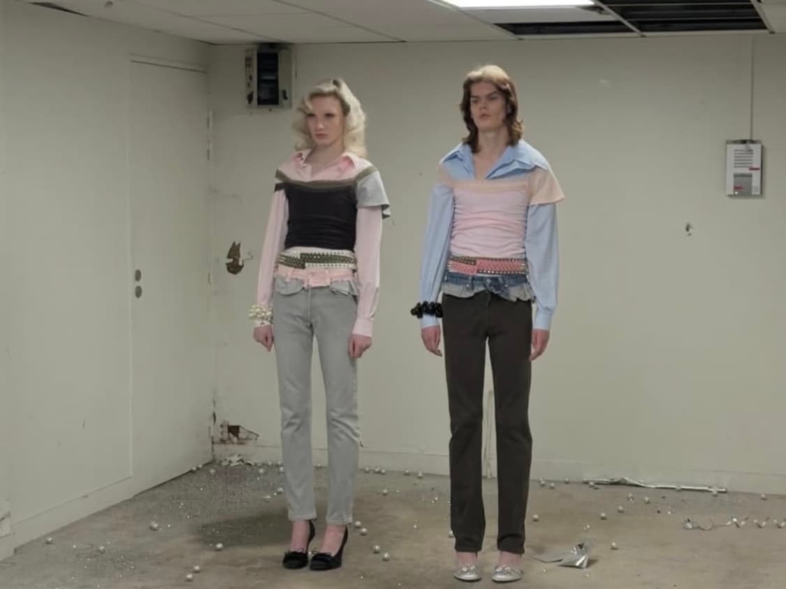 (M) 어거스트 바론 25SS 레이스 더블 탑 상품이미지7