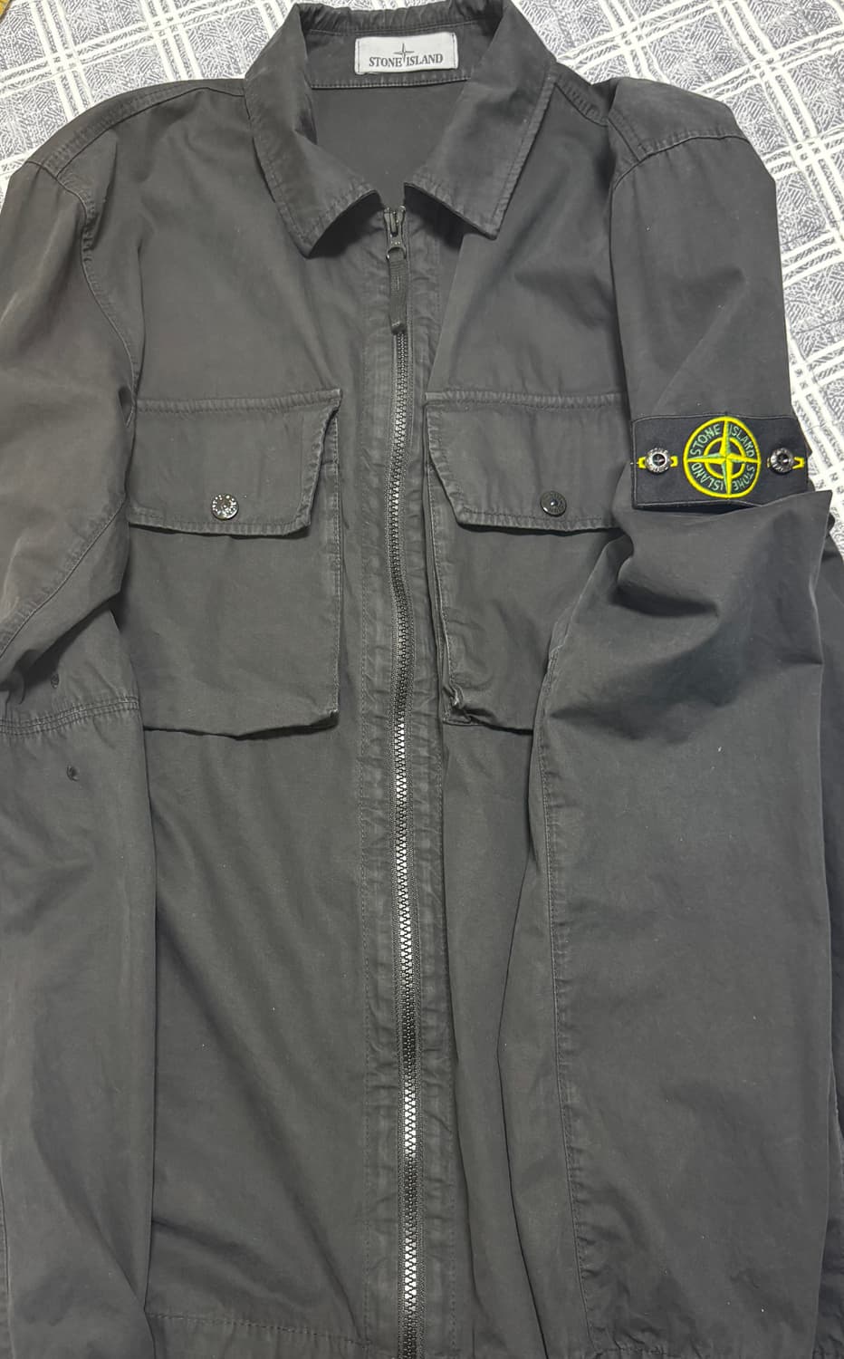 스톤아일랜드 21FW 올드이펙트 셔츠 L사이즈 새상품 상품이미지1