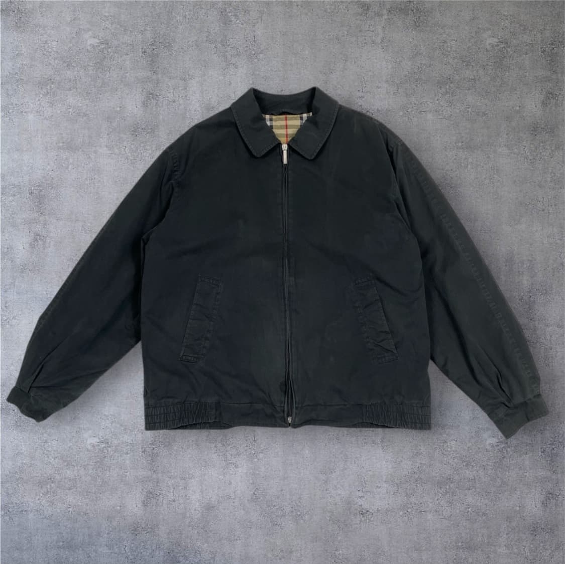 버버리 Burberry 블랙 노바체크 퀼팅 안감 블루종 자켓 M 상품이미지1