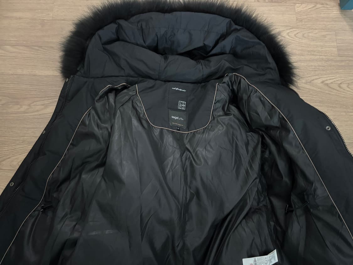 에고이스트 구스다운 사가퍼 야상 스트링 중기장 패딩 66 상품이미지3