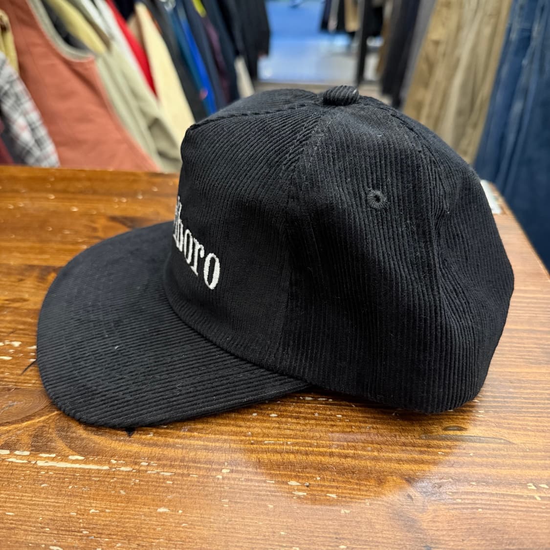 말보로 코듀로이 블랙 캡 상품이미지2