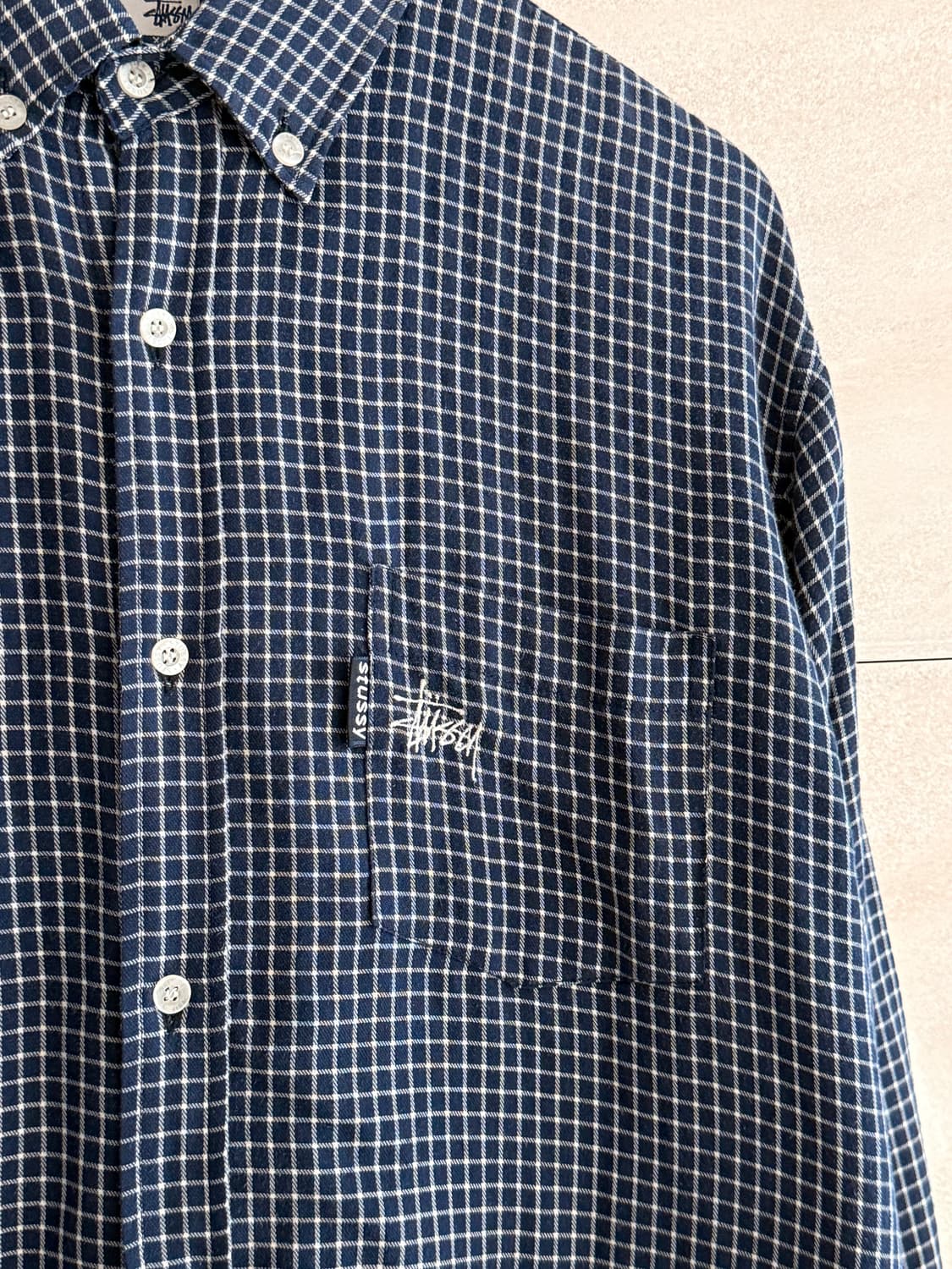 00s 스투시 플레이드 체크 셔츠 상품이미지4