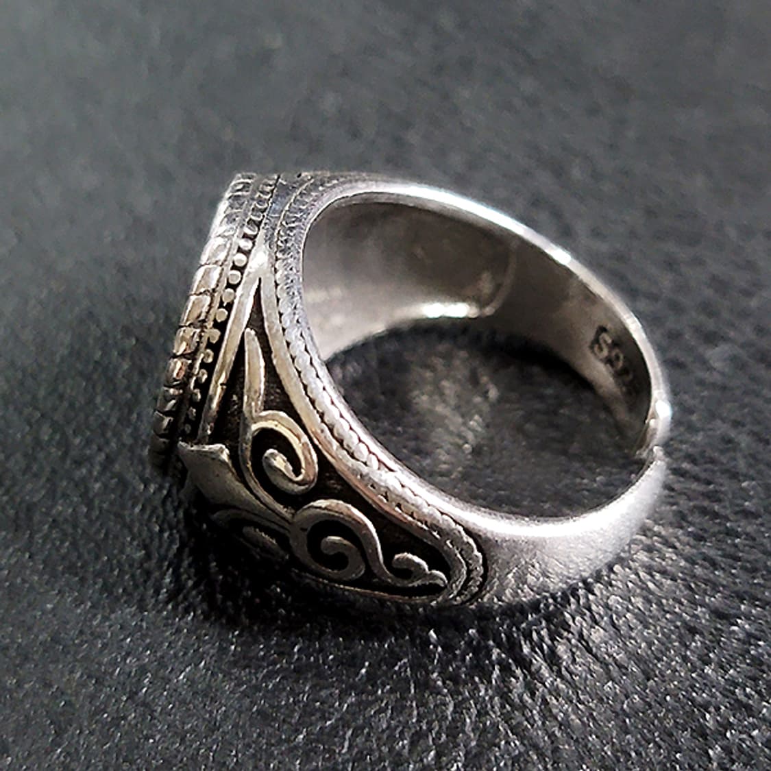 Rometh 실버 남자 엔틱 빈티지 명품 고대 코인 로마 반지 상품이미지4