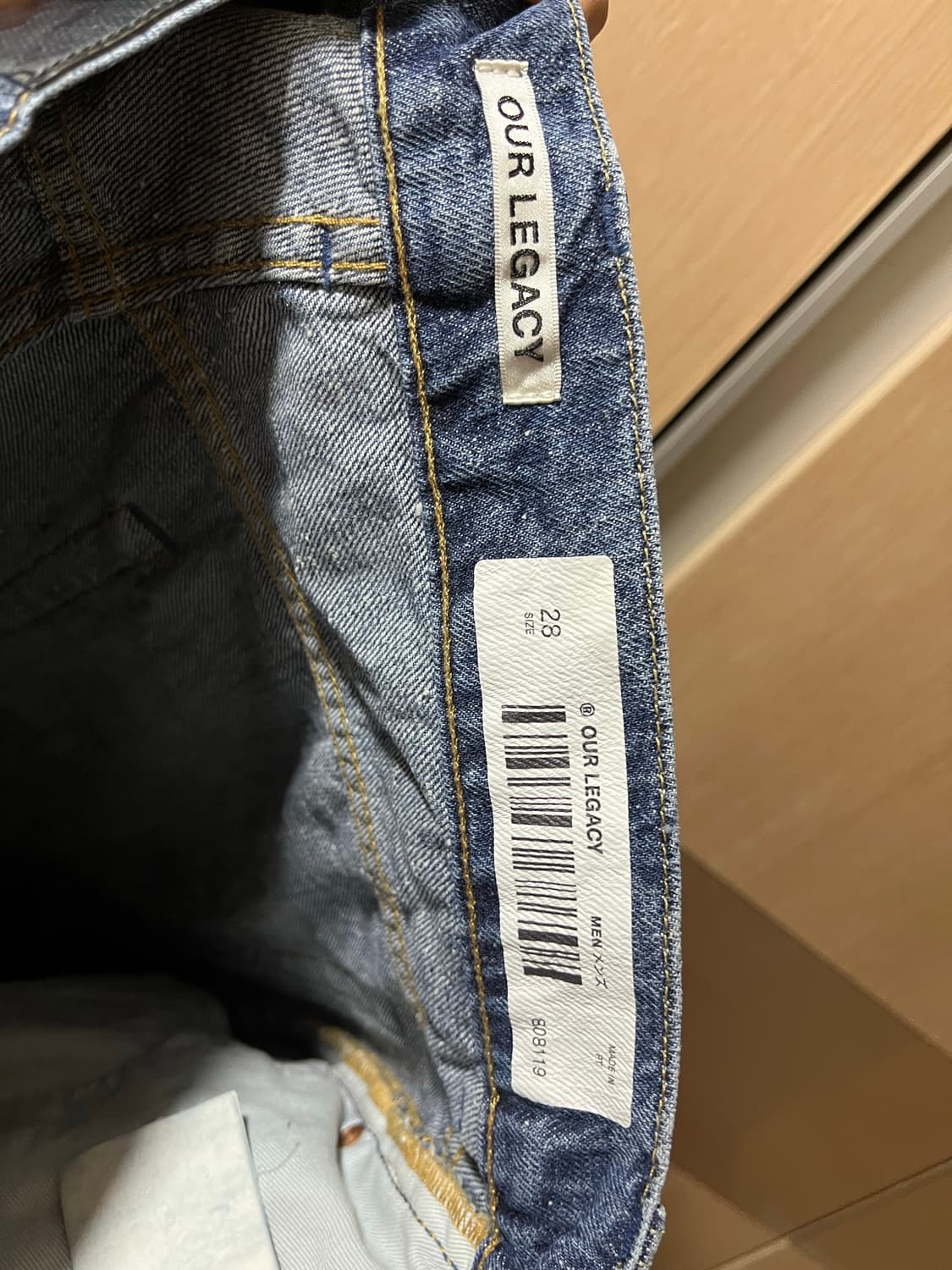 아워레가시 써드컷 원 블루 넵 28사이즈 팝니다 상품이미지6