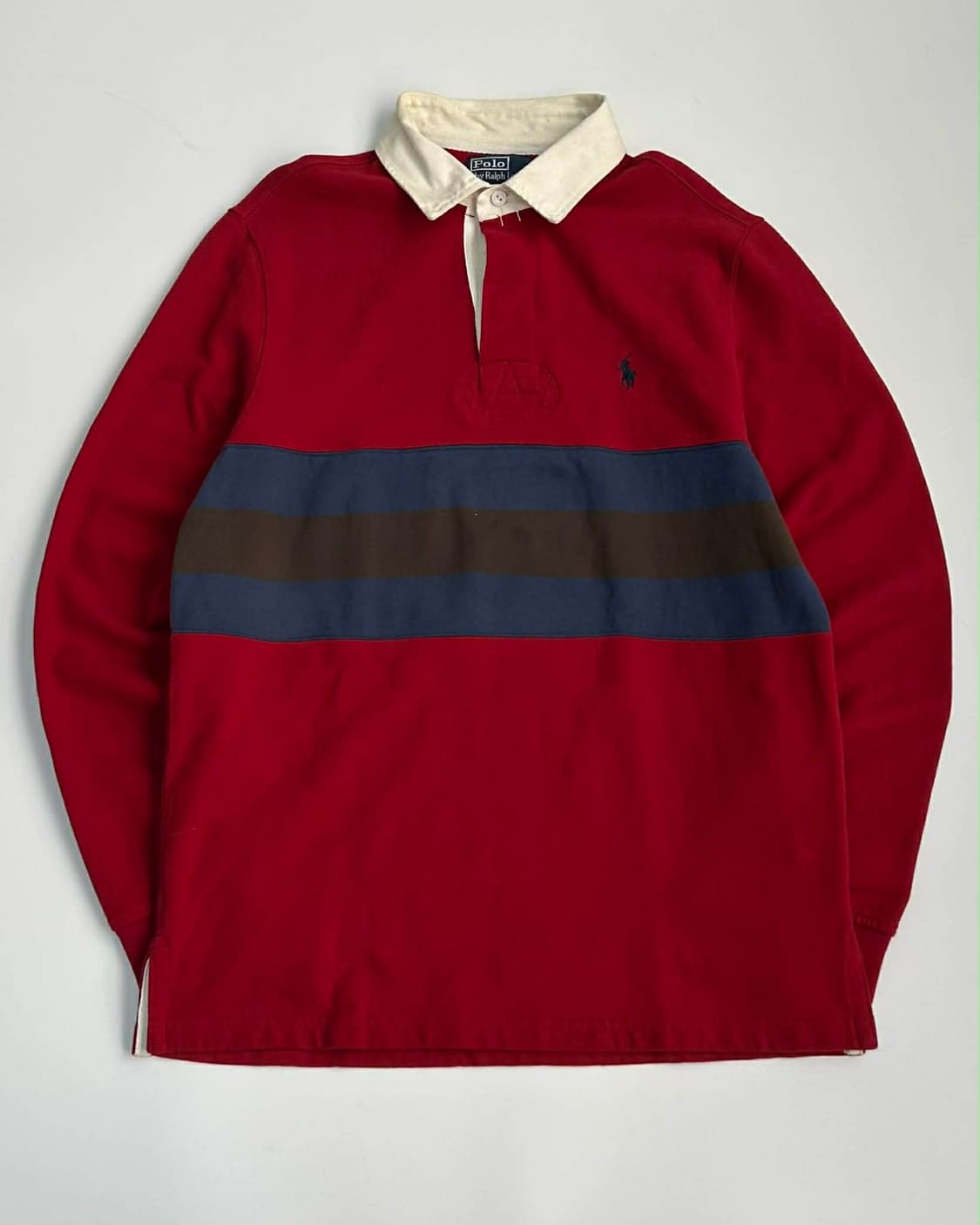 [L] 폴로 랄프로렌 럭비 셔츠 카라넥 슬리브 상품이미지1