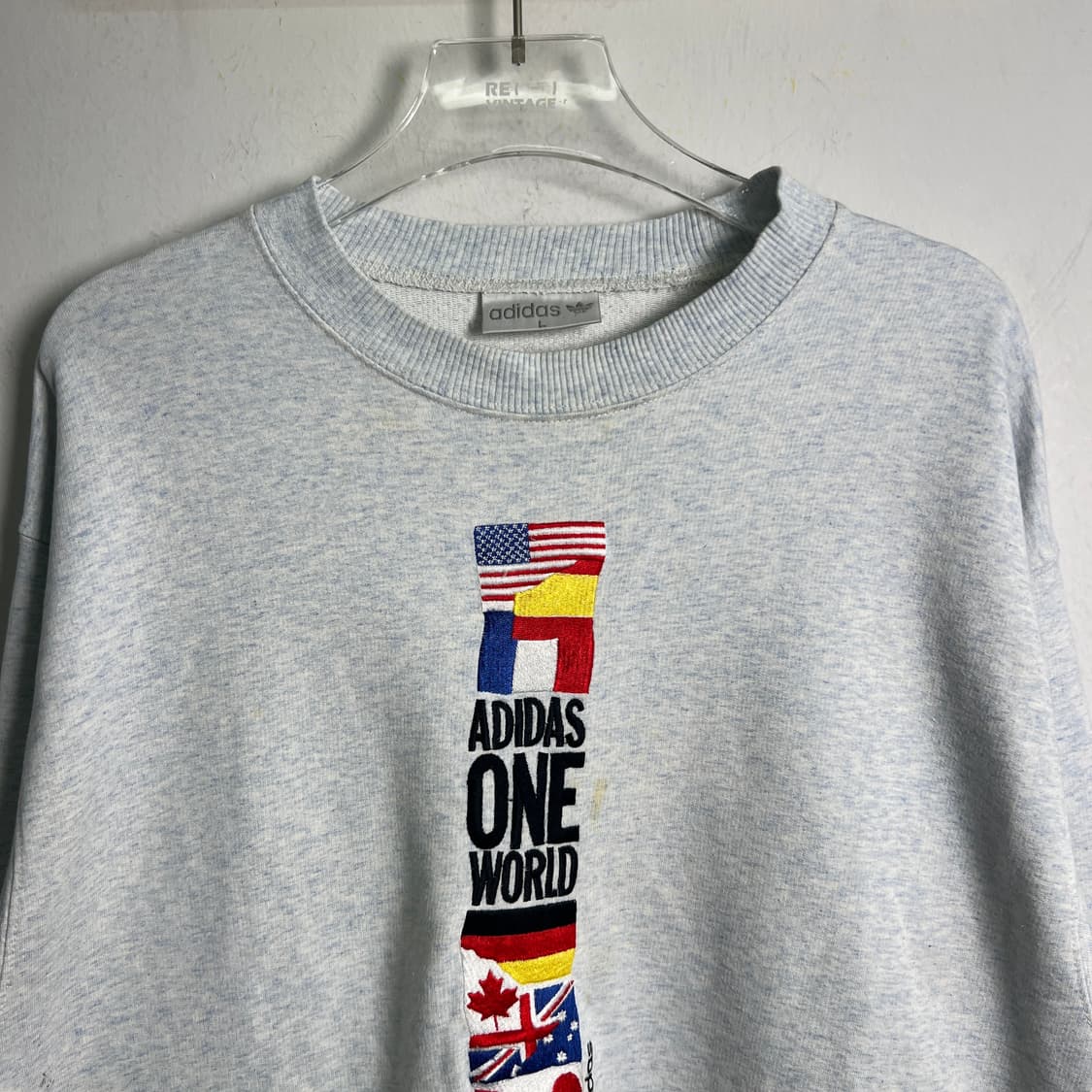 아디다스 빈티지 플래그 아카이브 크루넥 맨투맨 L 상품이미지4