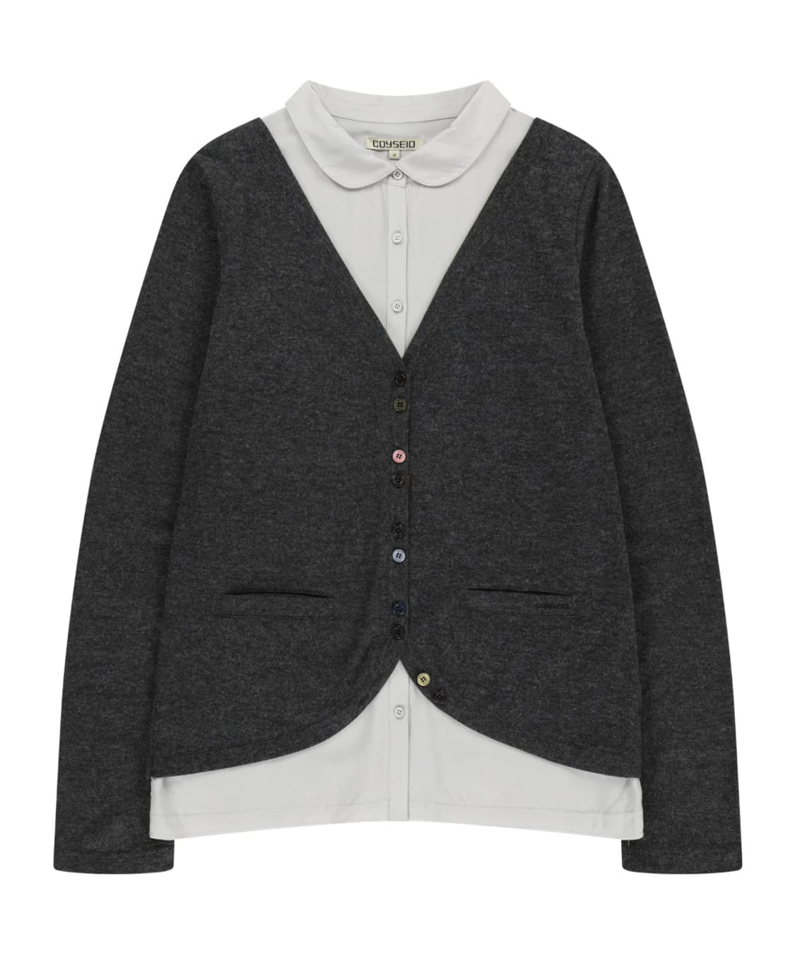 코이세이오 가디건 LAYERED SHIRT CARDIGAN 상품이미지1