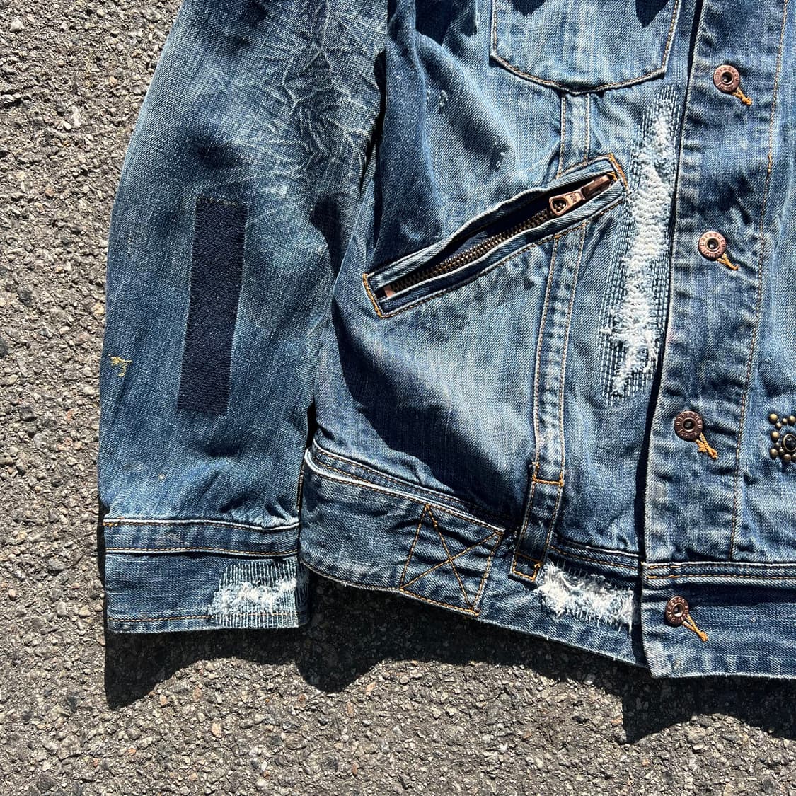 Parasuco 보로 웨스턴 데님 자켓 상품이미지3