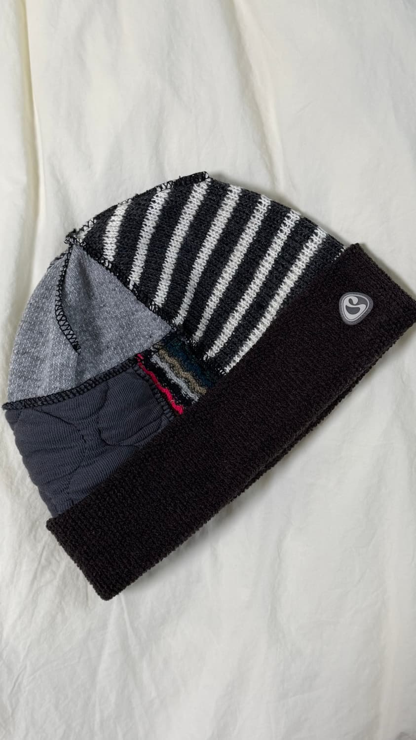 (택포) 코이세이오 패치워크 비니 브라운 상품이미지1